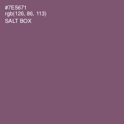 #7E5671 - Salt Box Color Image